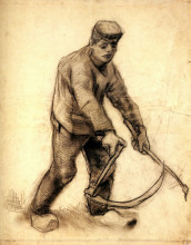 Копия картины "reaper" художника "ван гог винсент"