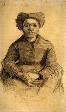 Картина "seated woman" художника "ван гог винсент"