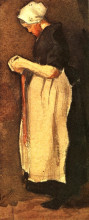 Репродукция картины "scheveningen woman" художника "ван гог винсент"