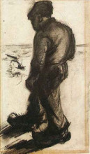 Репродукция картины "peasant" художника "ван гог винсент"