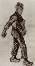 Картина "sower" художника "ван гог винсент"