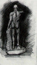 Репродукция картины "plaster statuette" художника "ван гог винсент"
