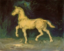 Репродукция картины "plaster statuette of a horse" художника "ван гог винсент"