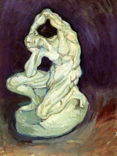Репродукция картины "plaster statuette of a kneeling man" художника "ван гог винсент"