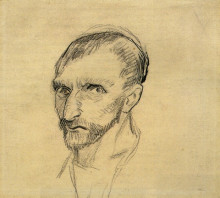 Репродукция картины "self-portrait" художника "ван гог винсент"