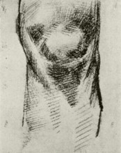 Репродукция картины "sketch of a knee" художника "ван гог винсент"