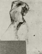 Репродукция картины "sketch of a left hand" художника "ван гог винсент"