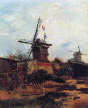 Копия картины "the mill of blute end" художника "ван гог винсент"