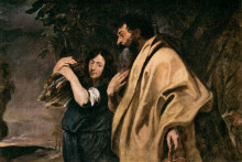 Репродукция картины "авраам и исаак" художника "ван дейк антонис"