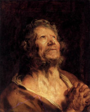 Репродукция картины "апостол со сложенными руками" художника "ван дейк антонис"