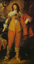 Репродукция картины "портрет анри ii лотарингского, герцога де гиза" художника "ван дейк антонис"
