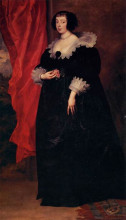 Картина "портрет маргариты лотарингской, герцогини орлеанской" художника "ван дейк антонис"
