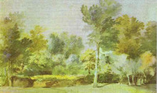 Репродукция картины "луг, окруженный деревьями" художника "ван дейк антонис"