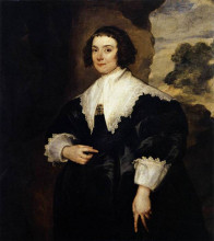 Копия картины "портрет изабеллы ван аше, жены юстуса ван меерштратена" художника "ван дейк антонис"