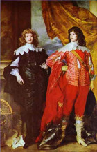 Репродукция картины "джорджа дигби, 2-й граф бристольский и уильям рассел , 1-й герцог бедфордский" художника "ван дейк антонис"