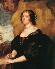 Копия картины "диана сесил, графиня оксфорд" художника "ван дейк антонис"