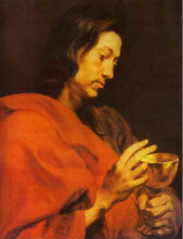 Копия картины "иоанн златоуст" художника "ван дейк антонис"