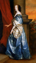 Репродукция картины "леди люси перси" художника "ван дейк антонис"
