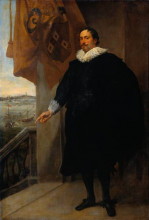 Копия картины "николас ван дер богрт, купец из антверпена" художника "ван дейк антонис"