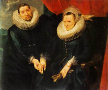 Репродукция картины "портрет супружеской пары" художника "ван дейк антонис"