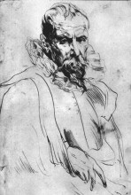 Репродукция картины "портрет питера брейгеля младшего" художника "ван дейк антонис"