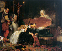 Копия картины "рубенс оплакивает жену" художника "ван дейк антонис"