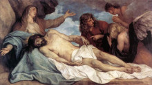 Копия картины "оплакивание христа" художника "ван дейк антонис"