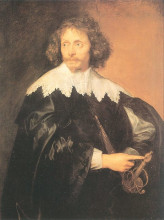 Репродукция картины "портрет сэра томаса чалонера" художника "ван дейк антонис"