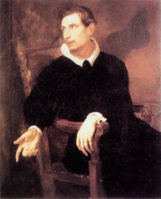 Репродукция картины "портрет вирджинио чезарини" художника "ван дейк антонис"