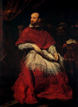 Репродукция картины "портрет кардинала гвидо бентивольо" художника "ван дейк антонис"