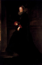 Копия картины "маркиза джеронима спинола" художника "ван дейк антонис"