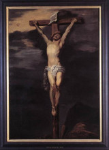 Репродукция картины "христос на кресте" художника "ван дейк антонис"
