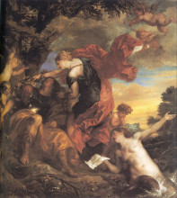 Копия картины "ринальдо и армида" художника "ван дейк антонис"