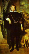 Копия картины "принц руперт фон дер пфальц" художника "ван дейк антонис"