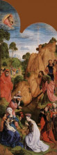 Картина "calvary triptych (left panel)" художника "ван дер гус хуго"