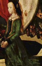 Копия картины "portinari triptych (detail)" художника "ван дер гус хуго"