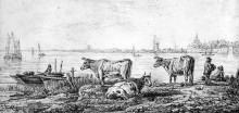 Картина "view on dordrecht" художника "ван стрий абрахам"