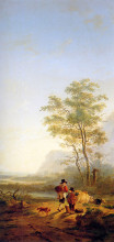 Копия картины "italian landscape" художника "ван стрий якоб"