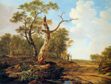 Картина "landscape with dead tree" художника "ван стрий якоб"