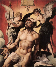 Репродукция картины "man of sorrows" художника "ван хемскерк мартен"