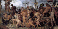 Картина "the triumphal procession of bacchus" художника "ван хемскерк мартен"