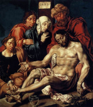 Репродукция картины "lamentation of christ" художника "ван хемскерк мартен"