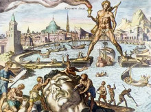 Копия картины "colossus of rhodes" художника "ван хемскерк мартен"