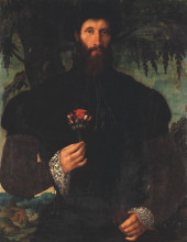 Репродукция картины "self-portrait" художника "ван хемскерк мартен"