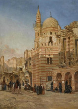 Картина "the mosque of khair bek, cairo" художника "варли ii джон"