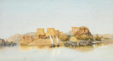 Репродукция картины "the island of philae, egypt" художника "варли ii джон"