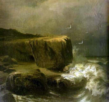 Картина "tide near the shore of the crimea" художника "васильев фёдор"