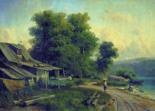 Копия картины "пейзаж. парголово (вид в парголове)" художника "васильев фёдор"