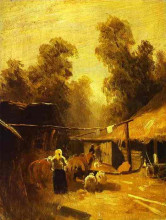 Копия картины "morning in a village" художника "васильев фёдор"