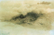 Картина "горы в облаках" художника "васильев фёдор"